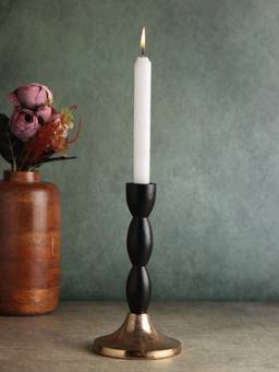 De Maison Decor - Spiral Candle Holder in Black/Gold