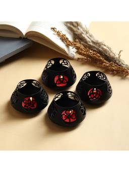De Maison Decor - Sharingan Tealight Holder - Black (Pack of 4)