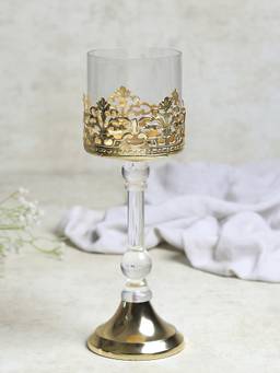 De Maison Decor - Aurum Crest Pillar Candle Holder