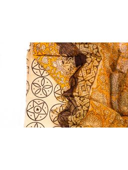 KAHVA - Pure Cotton Abstract Print Unstitched Suit for Women and Girls with Dupatta (Set of 3)