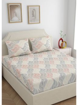 Home Ecstasy - 100% Wrinklefree King Bedsheet With 2 Pillow Covers