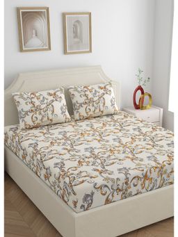 Home Ecstasy - 100% Wrinklefree King Bedsheet With 2 Pillow Covers