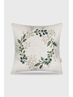 MiRooh - Winter Garland Cushion (18X18 Inches)