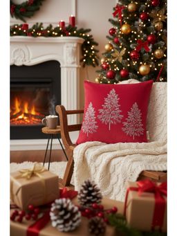 MiRooh - Frosted Pines Cushion (18X18 Inches)