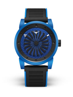 ZINVO - Airblade Moonlight Automatic Blue Round Turbine Dial Mens Watch - 140-6 (Medium)