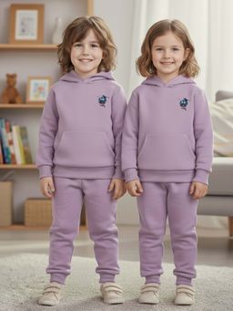 LITTLE GINNIE - Unisex Lavender Plain Sweatshirt with Joggers