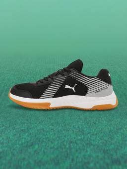 Puma - Smash Sprint Unisex Black Badminton Shoes (UK 6.5)
