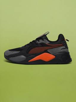 Puma - Unisex Black RS-X Heritage Colorblock Casual Sneakers