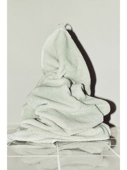 H&M - Green Cotton Terry Bath Sheet