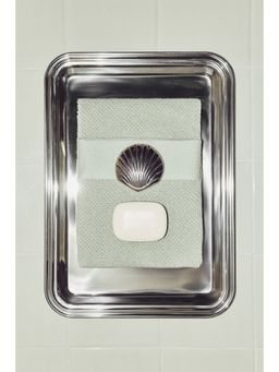 H&M - Green Cotton Terry Hand Towel