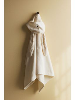 H&M - White Hooded Bath Towel