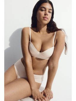 H&M - Women Beige Seamless Padded Balconette Bra