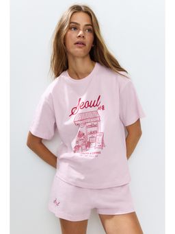 H&M - Women Pink Printed Pyjamas