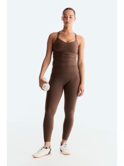 H&M - Women Beige Sports Leggings With Softmove