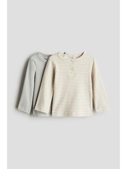 H&M - Boys 2-Pack Cotton Henley Tops