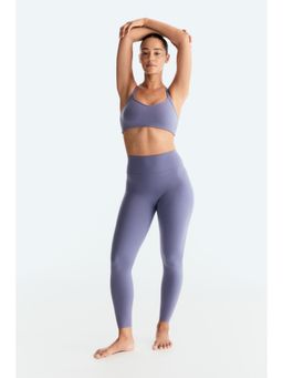 H&M - Women Blue Ankle-Length Sports Leggings With Softmove
