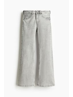 H&M - Women Grey Fla High Jeans