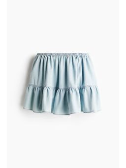 H&M - Women Blue Flounced Mini Skirt