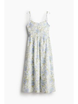 H&M - Women Black Tie-Strap Smocked Dress