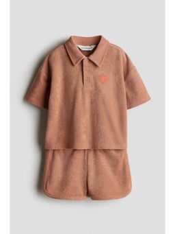 H&M - Boys Orange 2-Piece Terry Set
