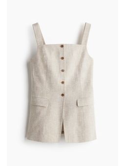H&M - Women Beige Long Waistcoat