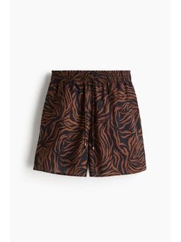 H&M - Women Black Printed Drawstring Shorts