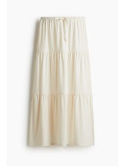H&M - Women White Tie Maxi Skirt