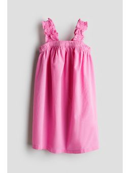H&M - Girls Pink Linen-Blend Dress