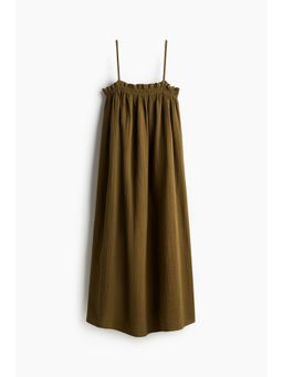 H&M - Women Green Strappy Muslin Dress