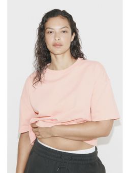 H&M - Women Pink Boxy T-Shirt