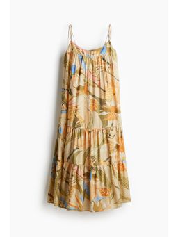 H&M - Women Beige Tie-Strap Maxi Dress