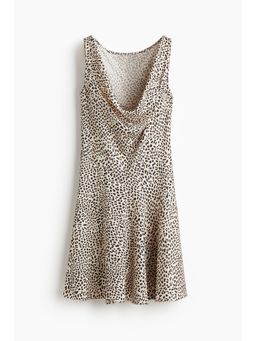 H&M - Women Beige Cowl-Neck Dress