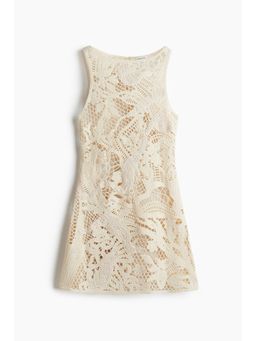 H&M - Women White Crochet-Look Dress