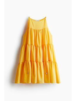 H&M - Women Yellow Tie A-Line Dress