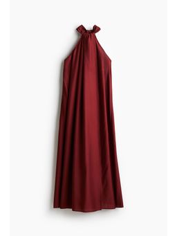H&M - Women Red Maxi Halter Neck Dress