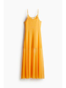 H&M - Women Yellow Strappy Mesh Dress