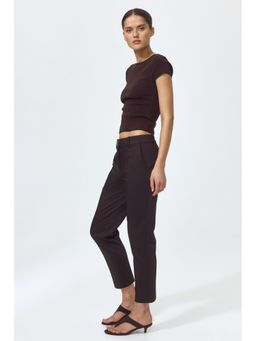 H&M - Women Brown Cigarette Trousers