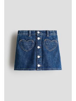 H&M - Girls Blue A-Line Denim Skirt