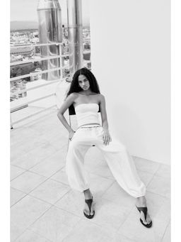 H&M - Women White Balloon Trousers