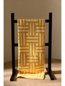 H&M - Yellow Patterned Cotton Beach Towel