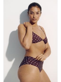 H&M - Women Brown Cheeky Bikini Bottoms