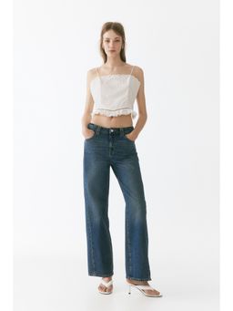 H&M - Women Blue Wide High Waist Jeans