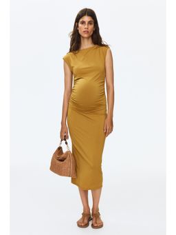H&M - Women Yellow MAMA Cap-Sleeved Dress