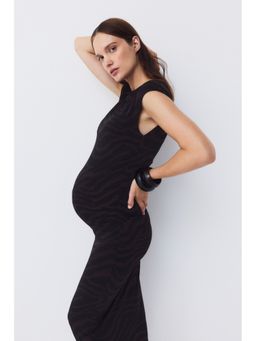 H&M - Women Brown MAMA Cap-Sleeved Dress
