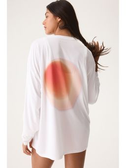 H&M - Women White Loose Fit Running Top With Drymove