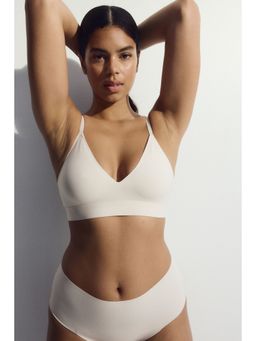 H&M - Women Beige Soft Microfibre Bra
