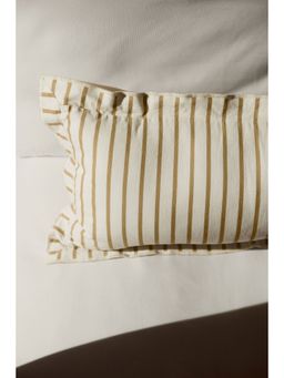 H&M - Beige Rectangular Linen-Blend Cushion Cover