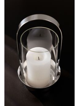 H&M - Silver Small glass lantern