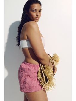 H&M - Women Multi-Color Cotton Balloon Beach Shorts