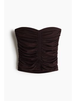 H&M - Women Brown Bandeau Jersey Top